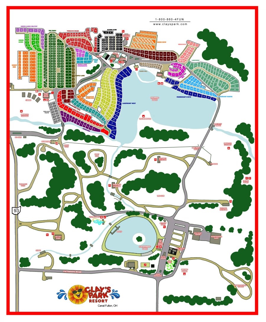 Clay's Park Resort, North Lawrence, OH GPS, Campsites, Rates, Photos